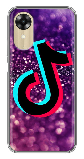 Силиконовый чехол с изображением "Яркий ТикТок" для Oppo A17k