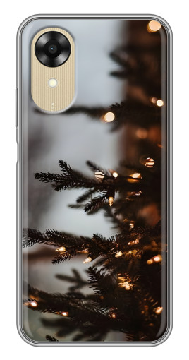 Чехол с картинкой "Елка с гирляндой" для Oppo A17k