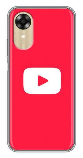 Чехол с картинкой "YouTube Кнопка" для Oppo A17k