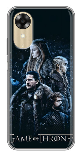 Чехол с печатью "Зима близко" для Oppo A17k