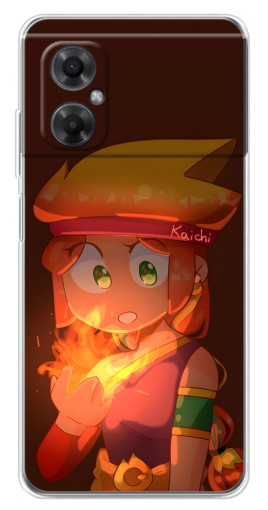 Чехол с печатью "Amber с огнем" для Xiaomi Redmi Note 11R