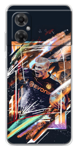 Чехол с картинкой "АРТ Haaland" для Xiaomi Redmi Note 11R