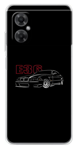 Силиконовый чехол с изображением "BMW E36" для Xiaomi Redmi Note 11R