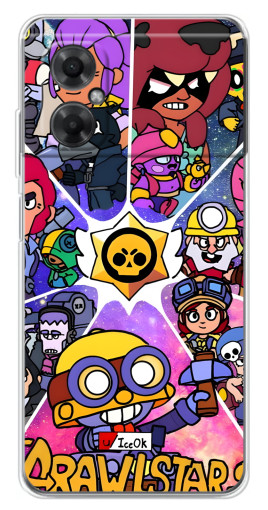 Чехол с печатью "Brawl заставка" для Xiaomi Redmi Note 11R