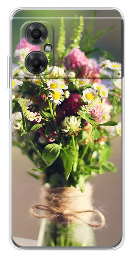 Чехол с картинкой "Букет полевых цветов" для Xiaomi Redmi Note 11R