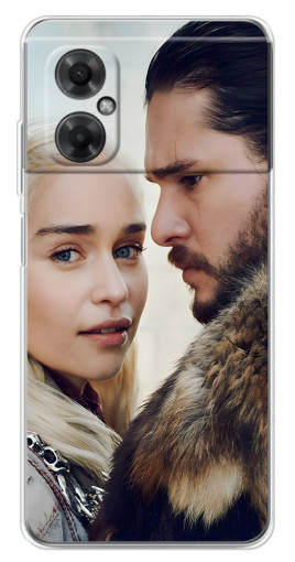 Силиконовый чехол с изображением "Дейнерис и Сноу" для Xiaomi Redmi Note 11R
