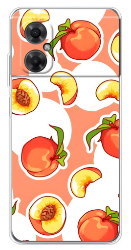 Чехол с принтом "Дольки персиков" для Xiaomi Redmi Note 11R