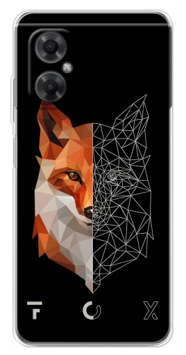 Силиконовый чехол с изображением "Fox" для Xiaomi Redmi Note 11R