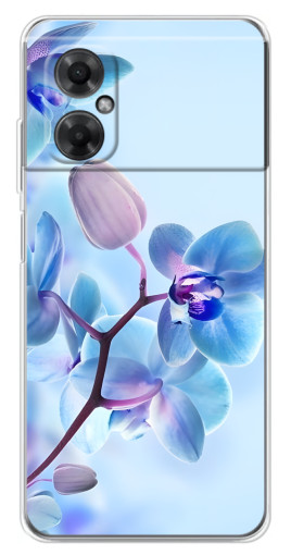 Чехол с печатью "Голубые орхидеи" для Xiaomi Redmi Note 11R