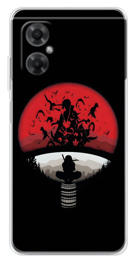 Чехол с печатью "Итачи на черном" для Xiaomi Redmi Note 11R
