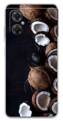 Чехол с принтом "Кокосы на черном" для Xiaomi Redmi Note 11R
