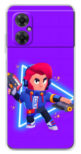 Силиконовый чехол с изображением "Кольт в наушниках" для Xiaomi Redmi Note 11R