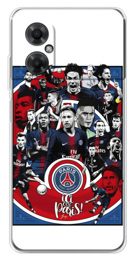 Чехол с картинкой "Команда PSG" для Xiaomi Redmi Note 11R