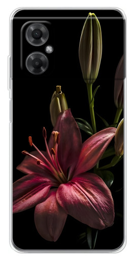 Силиконовый чехол с изображением "Красная лилия " для Xiaomi Redmi Note 11R