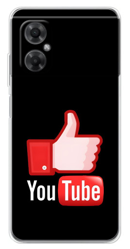 Чехол с принтом "Лайк YouTube" для Xiaomi Redmi Note 11R