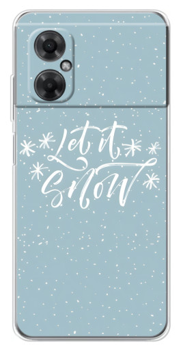 Силиконовый чехол с изображением "Let it Snow" для Xiaomi Redmi Note 11R