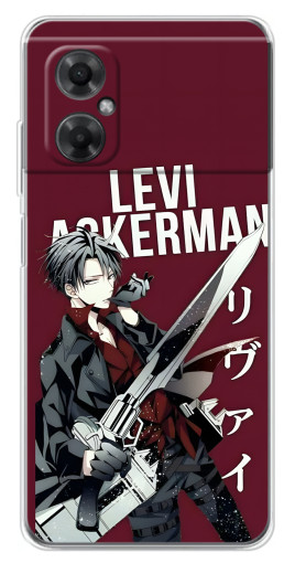 Чехол с картинкой "levi Ackerman" для Xiaomi Redmi Note 11R