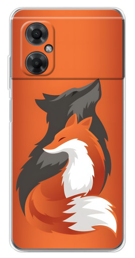 Чехол с картинкой "Лиса ART" для Xiaomi Redmi Note 11R