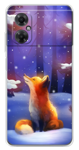 Силиконовый чехол с изображением "Лисичка в лесу" для Xiaomi Redmi Note 11R