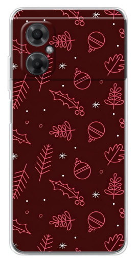 Чехол с картинкой "Листочки и шары" для Xiaomi Redmi Note 11R