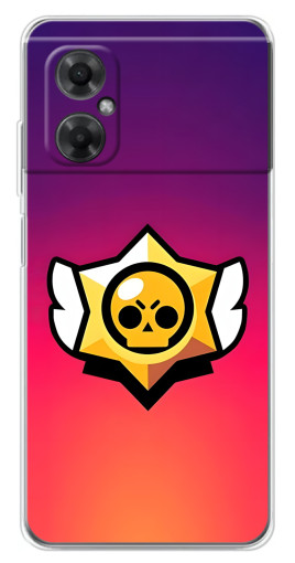 Силиконовый чехол с изображением "Логотип Brawl Stars" для Xiaomi Redmi Note 11R