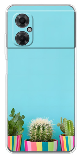 Силиконовый чехол с изображением "Маленькие кактусы" для Xiaomi Redmi Note 11R
