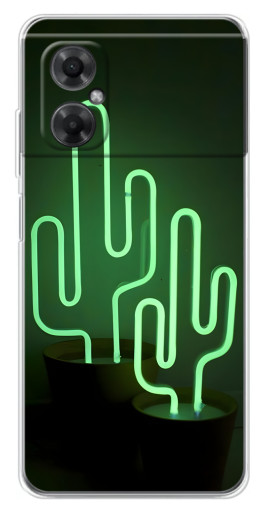 Чехол с печатью "Неоновый кактус" для Xiaomi Redmi Note 11R