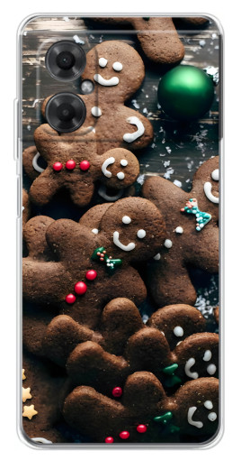 Силиконовый чехол с изображением "Новогодние человечки" для Xiaomi Redmi Note 11R