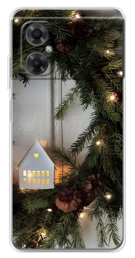 Чехол с принтом "Новогодний венок" для Xiaomi Redmi Note 11R