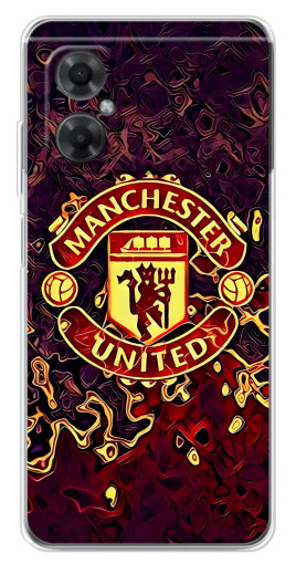 Чехол с картинкой "Огненный Манчестер" для Xiaomi Redmi Note 11R