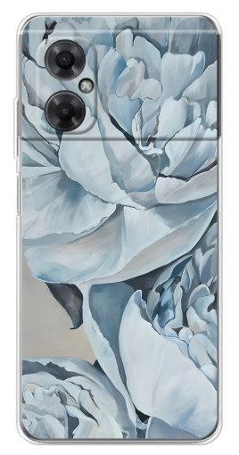 Чехол с принтом "Рисунок пионы" для Xiaomi Redmi Note 11R