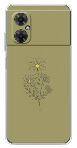 Чехол с принтом "Рисунок ромашка" для Xiaomi Redmi Note 11R
