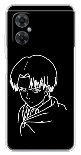 Чехол с картинкой "Силуэт Леви" для Xiaomi Redmi Note 11R