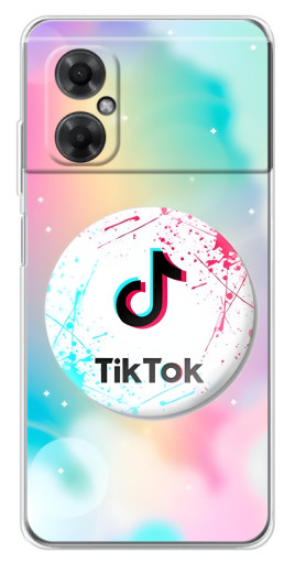 Чехол с принтом "TikTok принт" для Xiaomi Redmi Note 11R