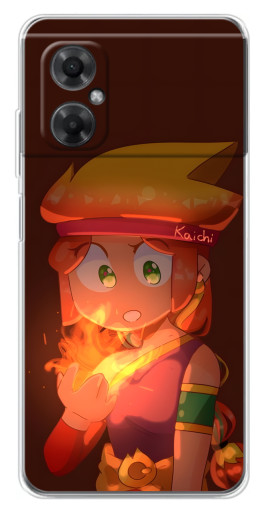 Чехол с принтом "Удивлённая Амбер" для Xiaomi Redmi Note 11R