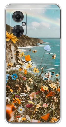 Силиконовый чехол с изображением "Яркие полевые цветы" для Xiaomi Redmi Note 11R