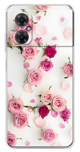 Чехол с печатью "Яркие розы" для Xiaomi Redmi Note 11R