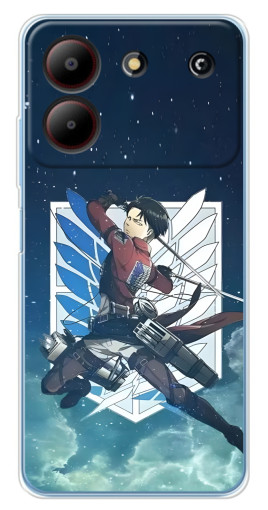 Чехол с принтом "Аккерман Леви" для ZTE Blade A54