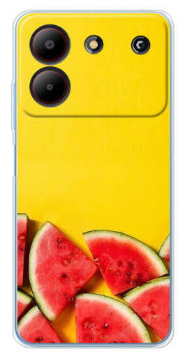Чехол с картинкой "Арбузики на желтом" для ZTE Blade A54