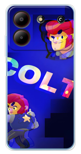 Силиконовый чехол с изображением "Colt шпион" для ZTE Blade A54