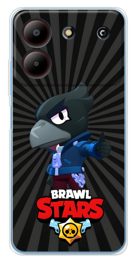 Чехол с принтом "Crow Brawl Stars" для ZTE Blade A54