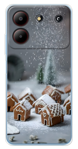 Силиконовый чехол с изображением "Домики из пряников" для ZTE Blade A54