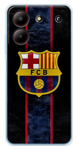 Силиконовый чехол с изображением "FCB" для ZTE Blade A54