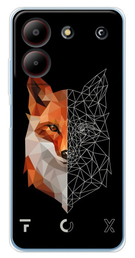Чехол с картинкой "Fox" для ZTE Blade A54