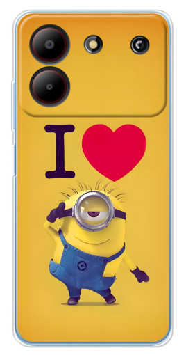 Силиконовый чехол с изображением "I Love Minion" для ZTE Blade A54
