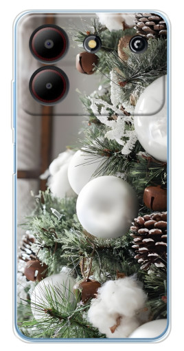 Чехол с печатью "Игрушки на елке" для ZTE Blade A54