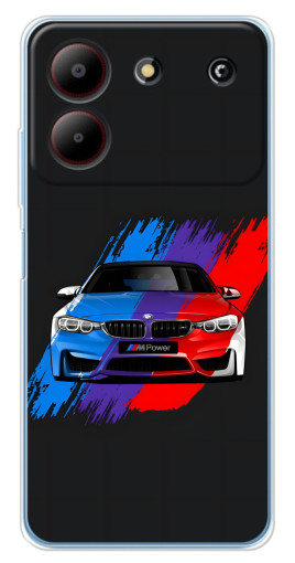 Силиконовый чехол с изображением "Красочный BMW" для ZTE Blade A54
