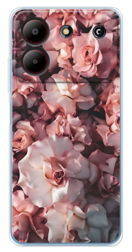 Чехол с печатью "Куст роз" для ZTE Blade A54
