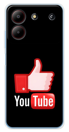 Чехол с печатью "Лайк YouTube" для ZTE Blade A54