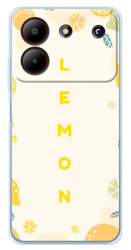 Силиконовый чехол с изображением "Lemon" для ZTE Blade A54